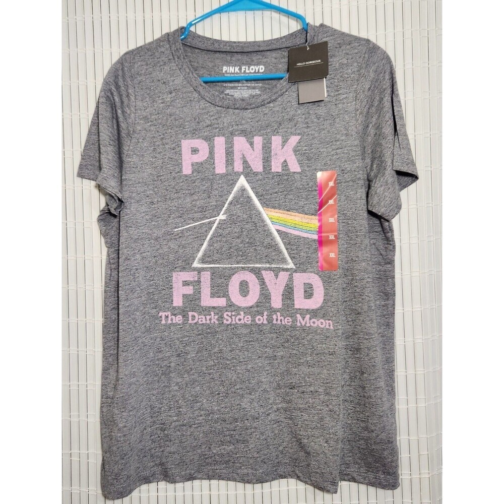 Pink Floyd girls tshirt size XXL Gray Dark Side Of The Moon Logo